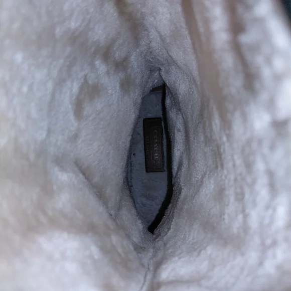 Coach White Fur-Lined Boot Size 8.5 - Picture 3 of 8